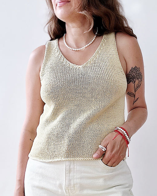 Minimal Tank Top Knitting Pattern