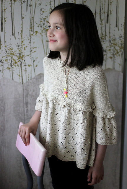 Kids Ruffle Tunic Knitting Pattern