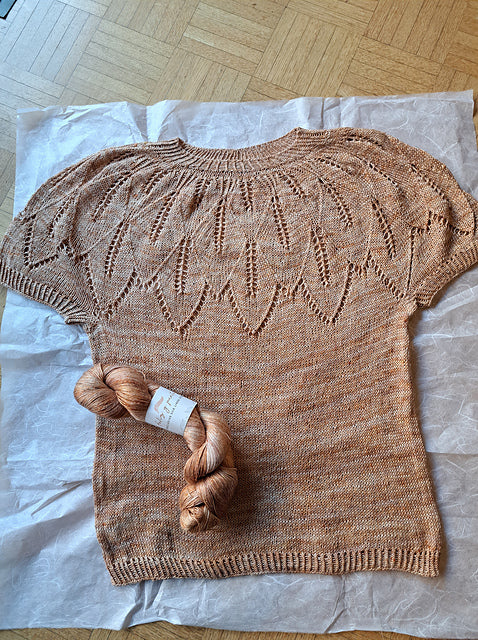 Leaf Tee Knitting Pattern
