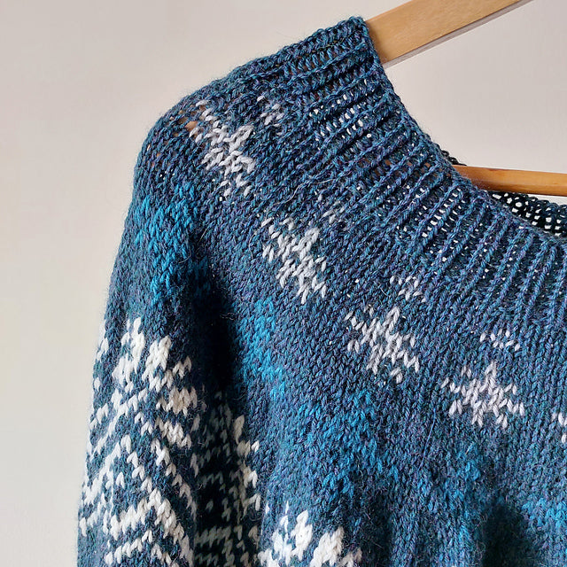 Fair Isle Yoke Sweater Knitting Pattern