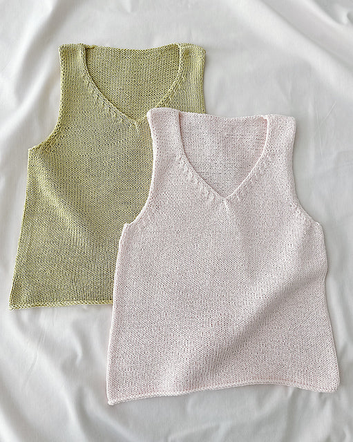 Minimal Tank Top Knitting Pattern