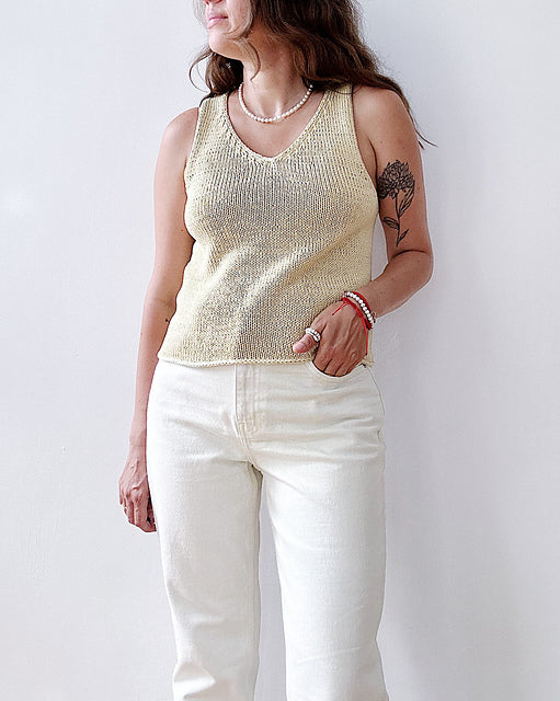 Minimal Tank Top Knitting Pattern