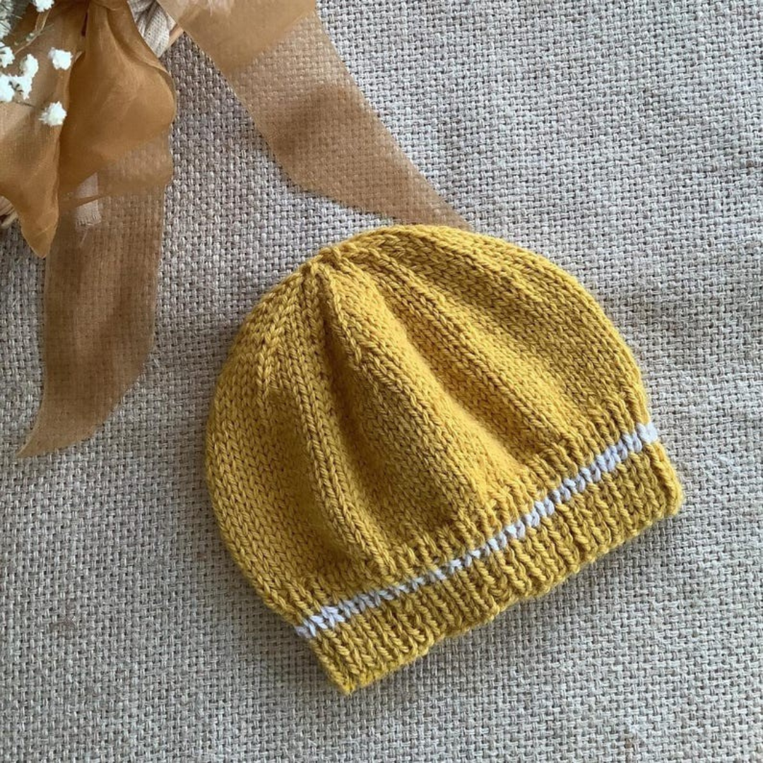 Sweet Beanie Knitting Pattern