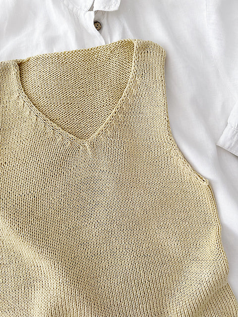 Minimal Tank Top Knitting Pattern