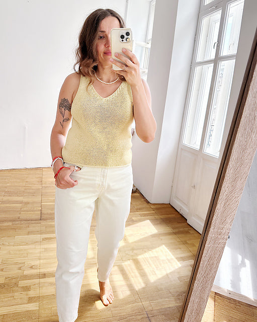 Minimal Tank Top Knitting Pattern