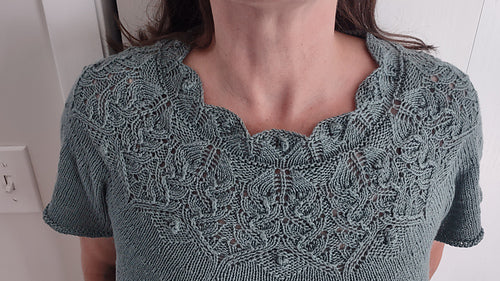 Silk Lace Tee Knitting Pattern