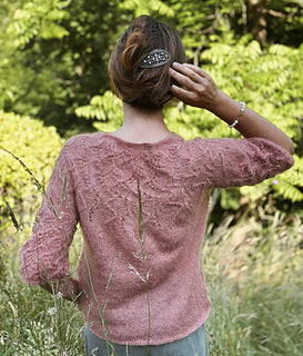 Top-Down Lace Tee Knitting Pattern