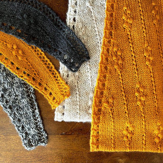 Bobble Mini Shawl Knitting Pattern