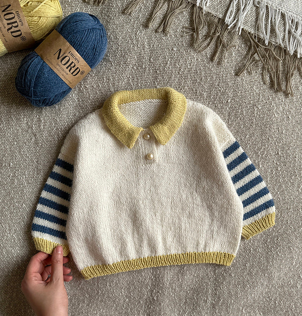 Striped Mini Sweater Knitting Pattern