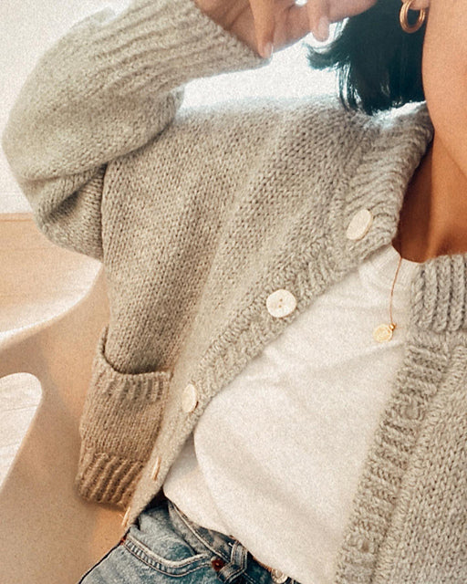 Oversized Drape Cardigan Knitting Pattern