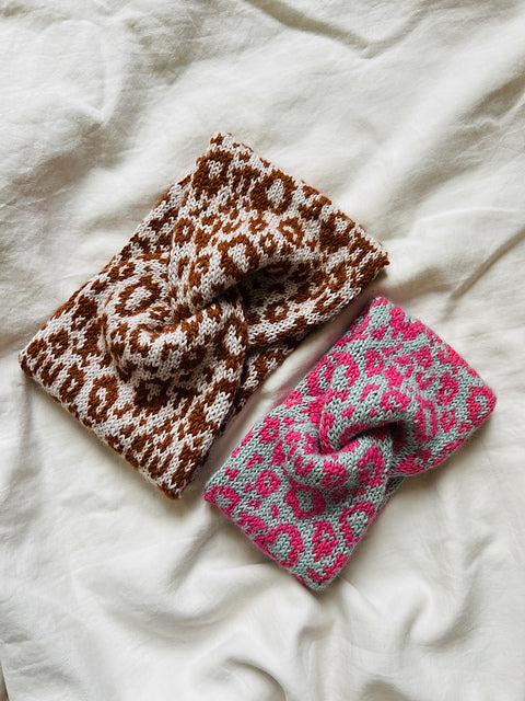 Animal Print Headband Knitting Pattern