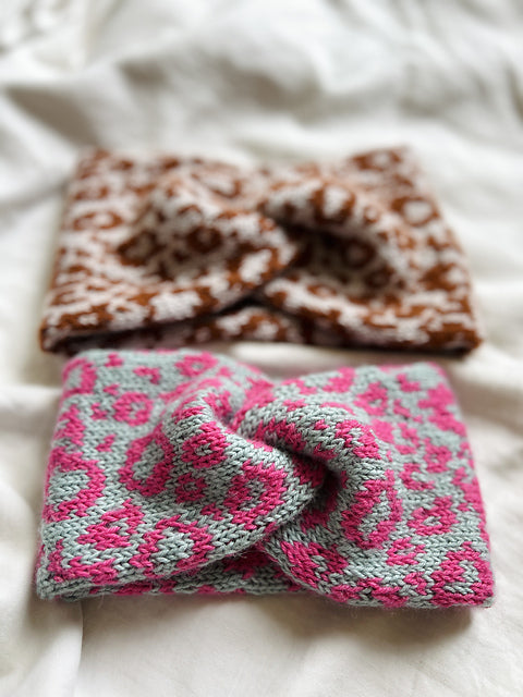 Animal Print Headband Knitting Pattern