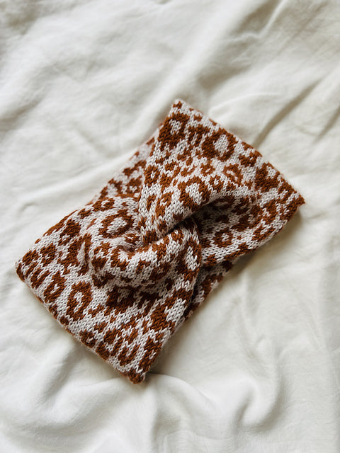 Animal Print Headband Knitting Pattern