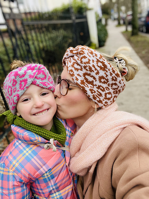Animal Print Headband Knitting Pattern
