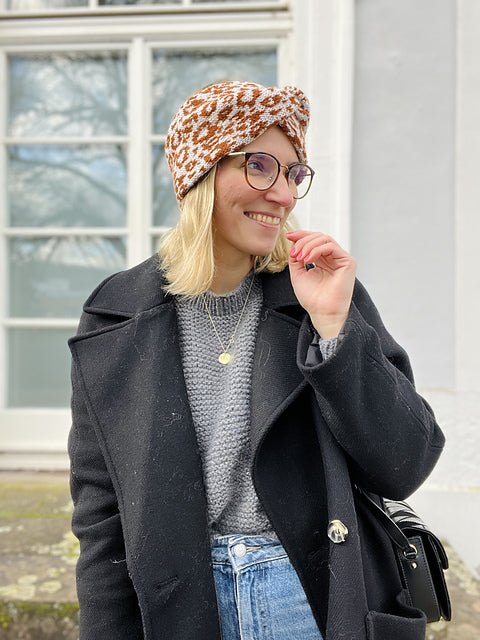 Animal Print Headband Knitting Pattern
