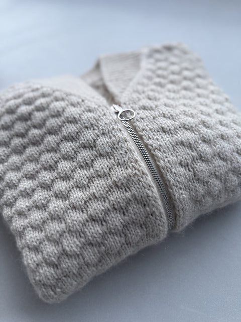 Classic Bomber Cardigan Knitting Pattern