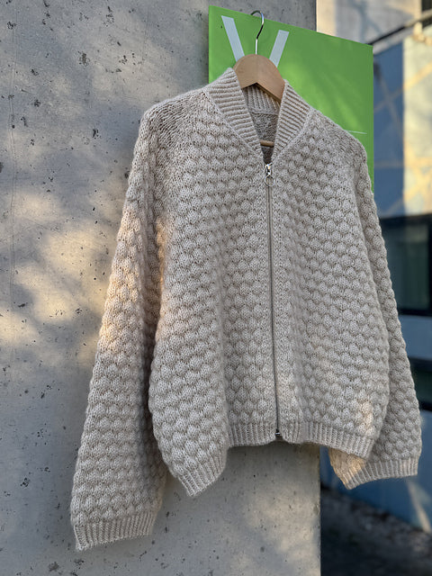 Classic Bomber Cardigan Knitting Pattern