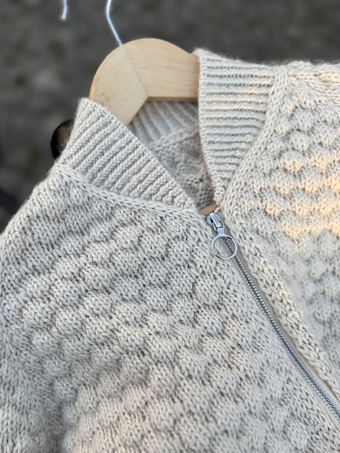 Classic Bomber Cardigan Knitting Pattern