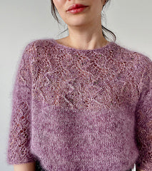Top-Down Lace Tee Knitting Pattern