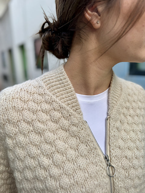 Classic Bomber Cardigan Knitting Pattern