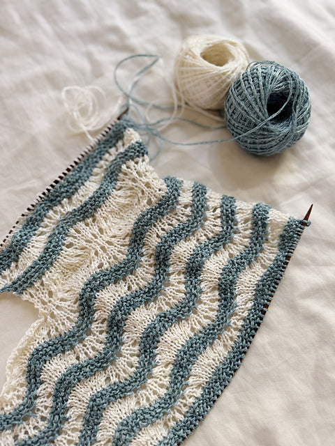Wave Lace Tee Knitting Pattern