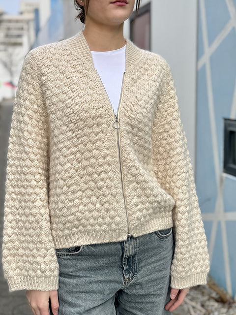 Classic Bomber Cardigan Knitting Pattern