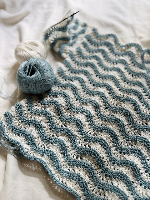 Wave Lace Tee Knitting Pattern