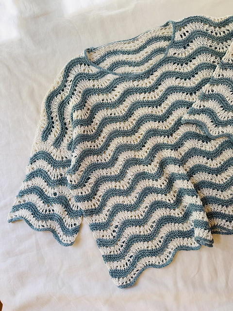 Wave Lace Tee Knitting Pattern