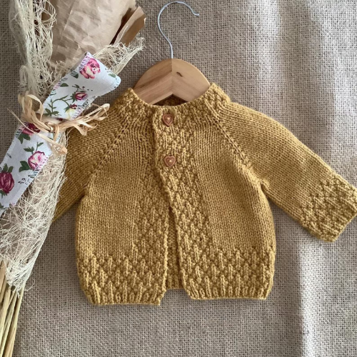 Pineapple Cardigan and Romper Knitting Pattern