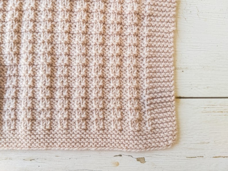 Textured Throw Blanket Knitting Pattern