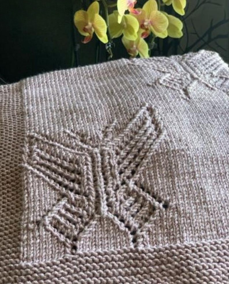 Butterfly Throw Knitting Pattern