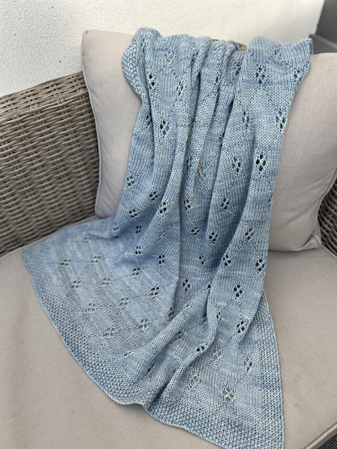 Diamond Baby Blanket Knitting Pattern