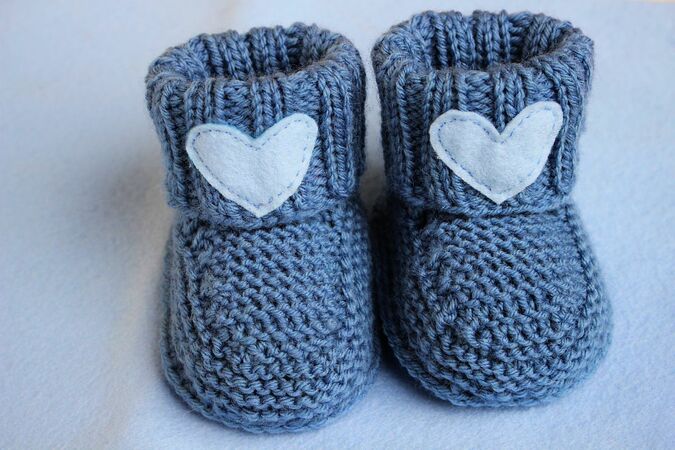 Baby Booties Knitting Pattern