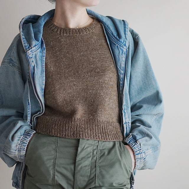 Round Neck Vest Knitting Pattern
