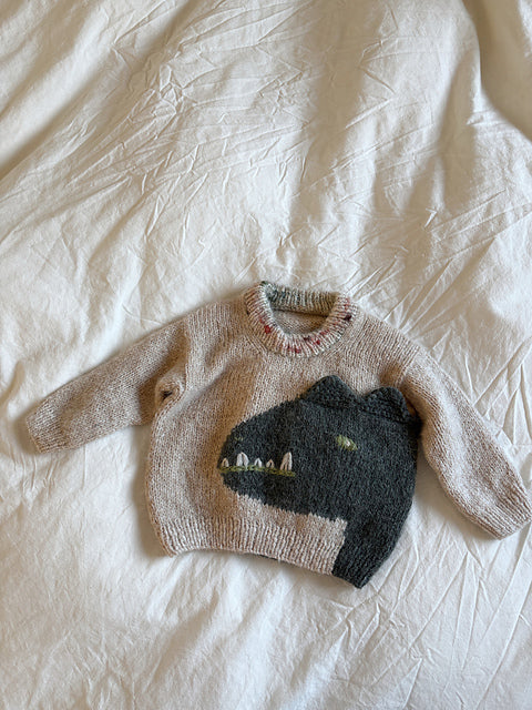 Dinosaur Sweater Knitting Pattern
