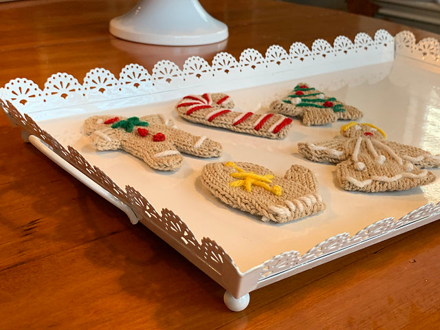 Gingerbread Cookies Knitting Pattern