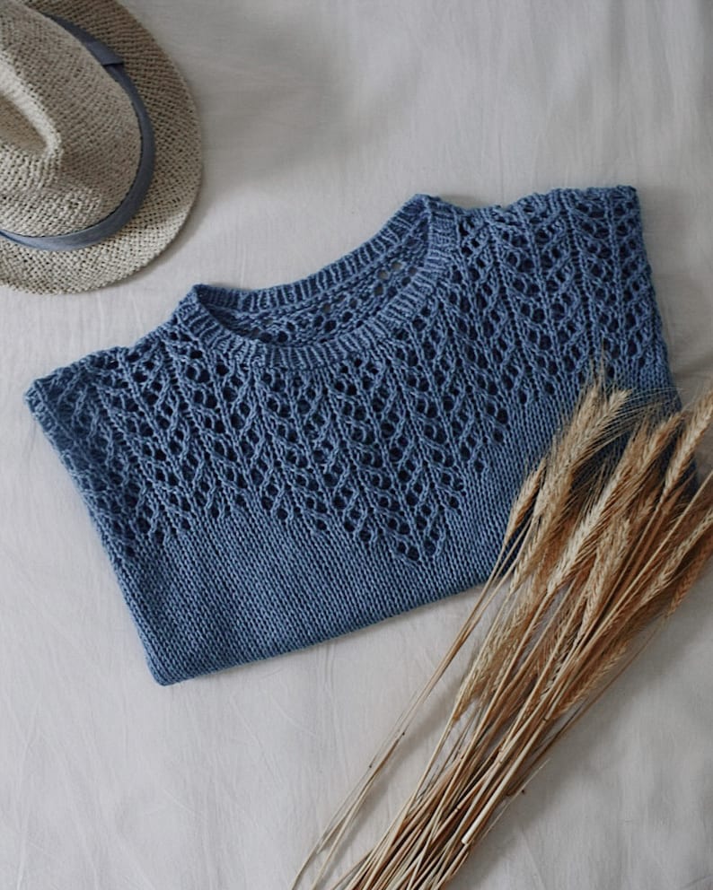 Lace Tee Knitting Pattern