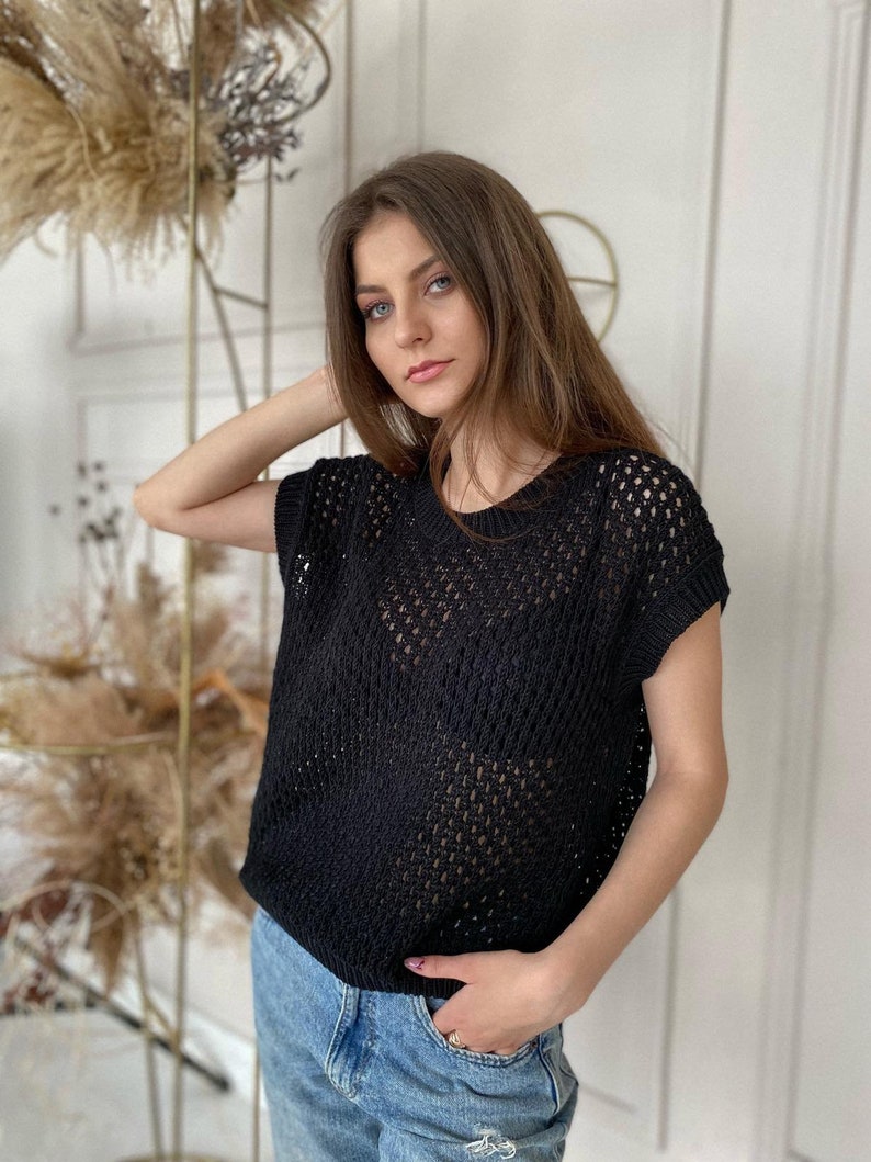 Sleeveless Summer Top Knitting Pattern