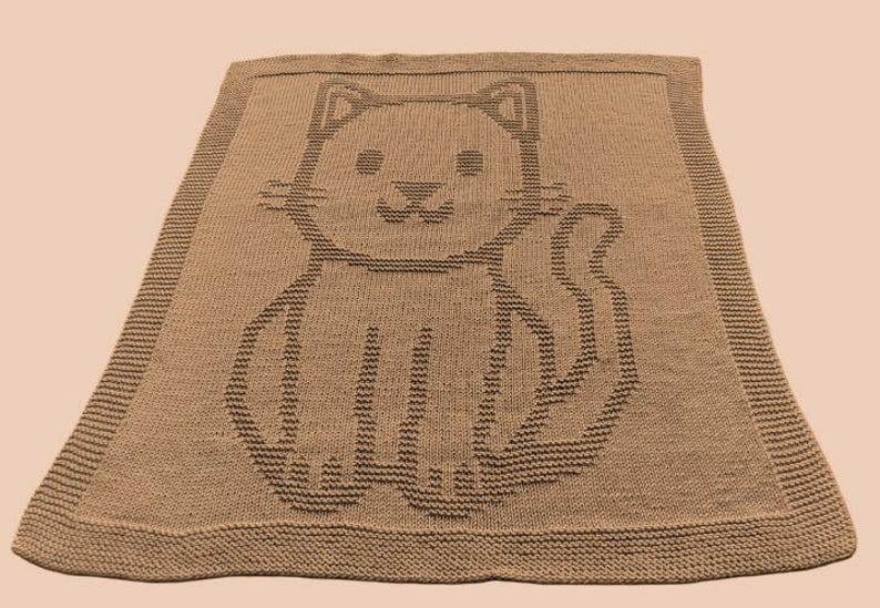 Cat Blanket Knitting Pattern