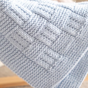 checkered knitting pattern project photo 2