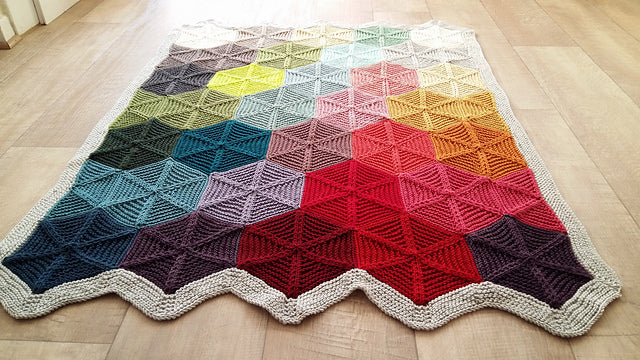GeoNest Blanket Knitting Pattern