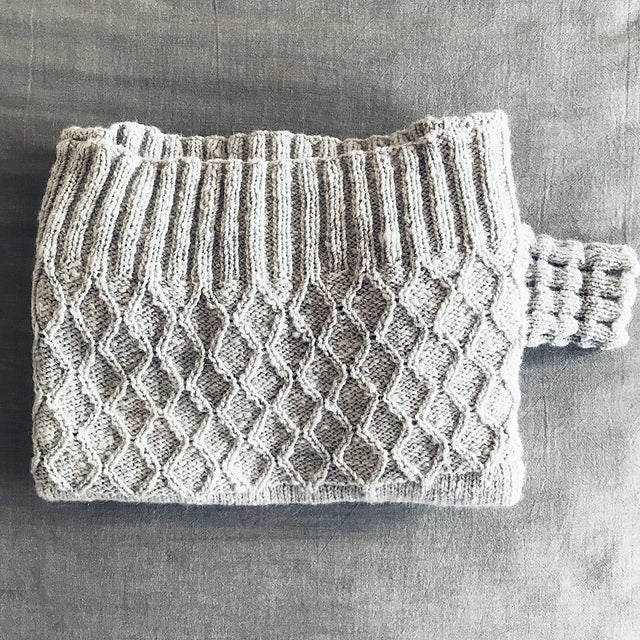 Ribbed Hem Sweater Knitting Pattern