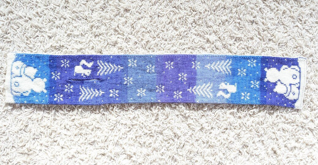 Reversible Winter Scarf Knitting Pattern