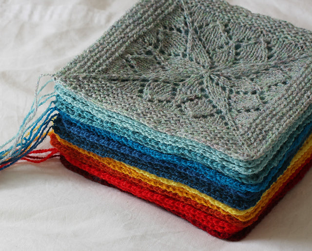 Squares Blanket Knitting Pattern