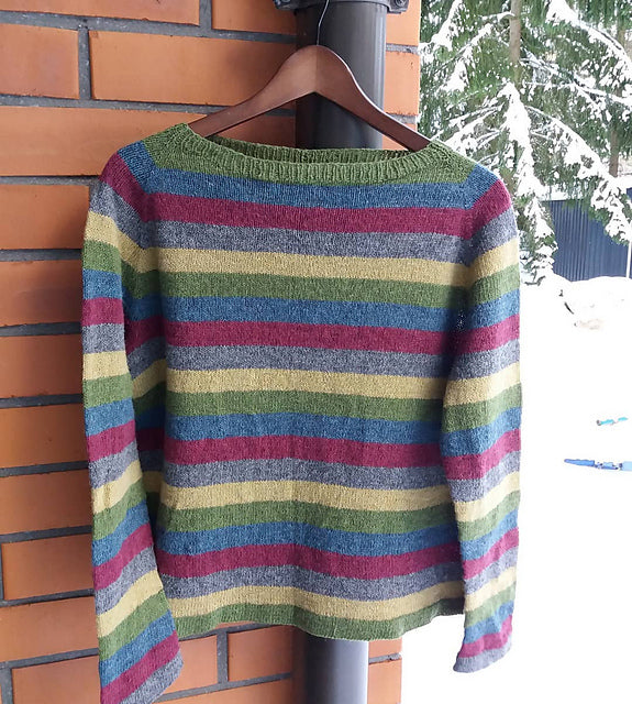 Colorline Sweater Knitting Pattern