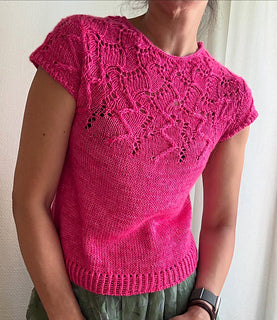Top-Down Lace Tee Knitting Pattern