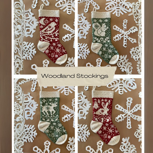 Woodland Stockings 2 Knitting Pattern