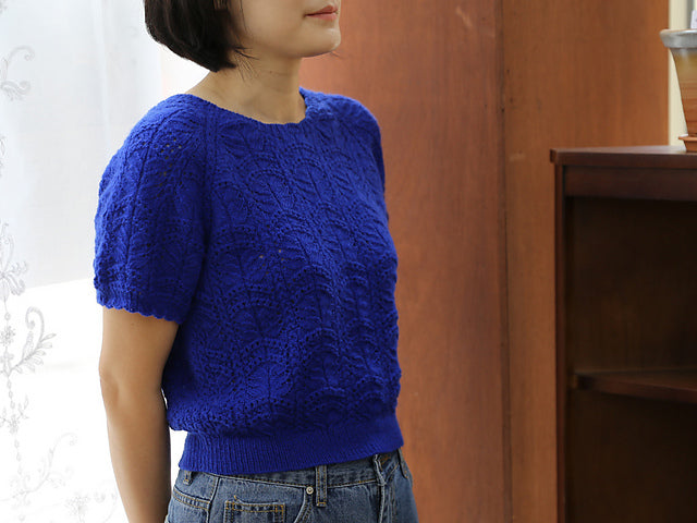 Wave Lace Tee Knitting Pattern