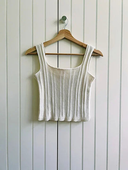 Ribbed Tank Knitting Pattern