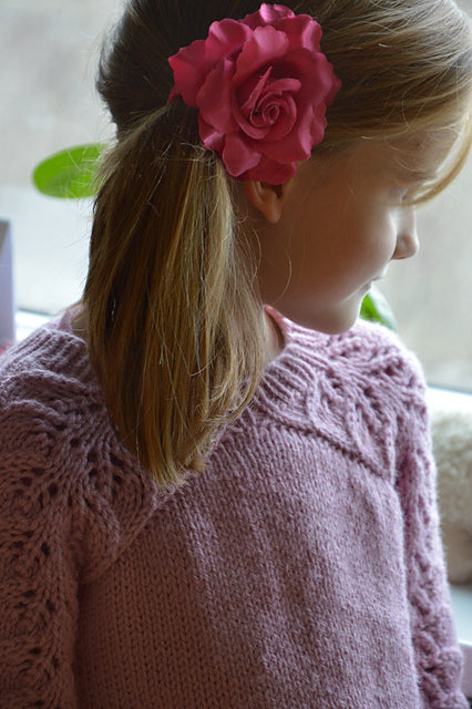 Kids Lace Sweater Knitting Pattern
